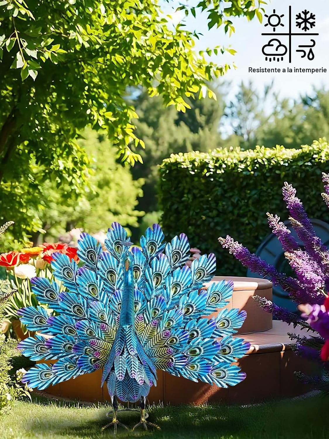 YEAHOME Estatuas de decoración de jardín al aire libre, 22.4 pulgad...