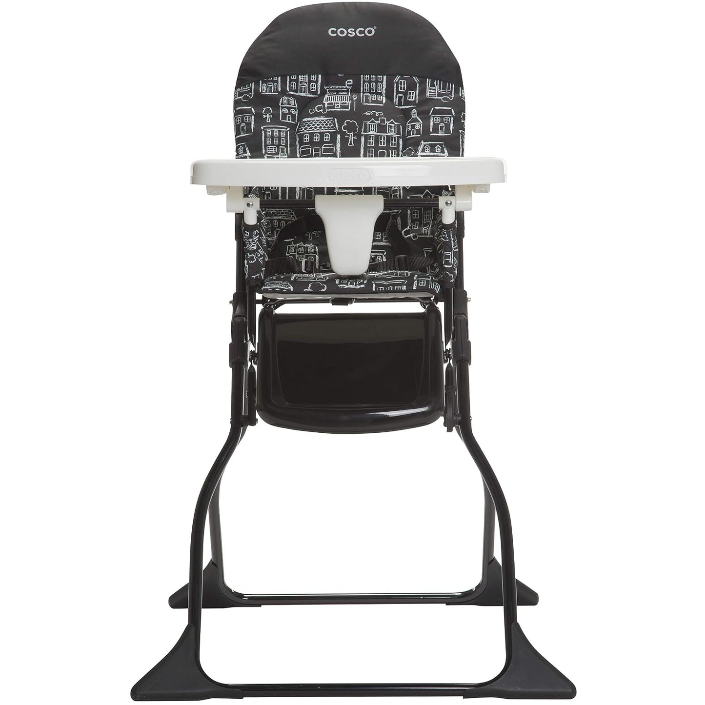 Cosco Trona infantil para bebé, silla alta plegable simple, diseño...