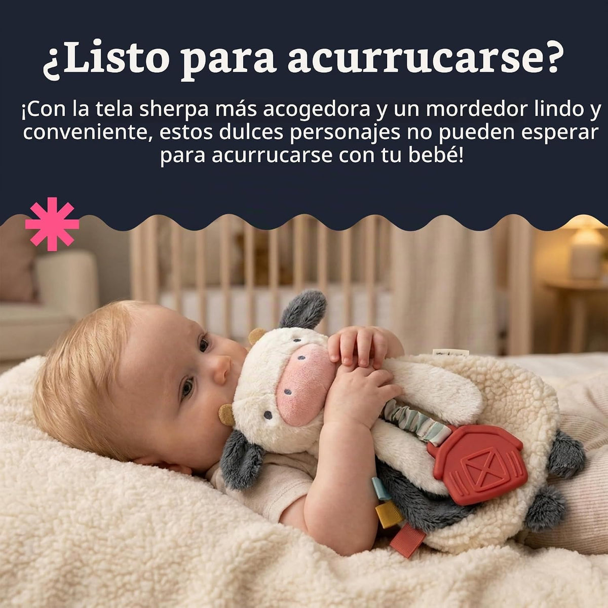 Itzy Ritzy - Itzy Lovey incluye mordedor - Baby Lovey con mordedor,...