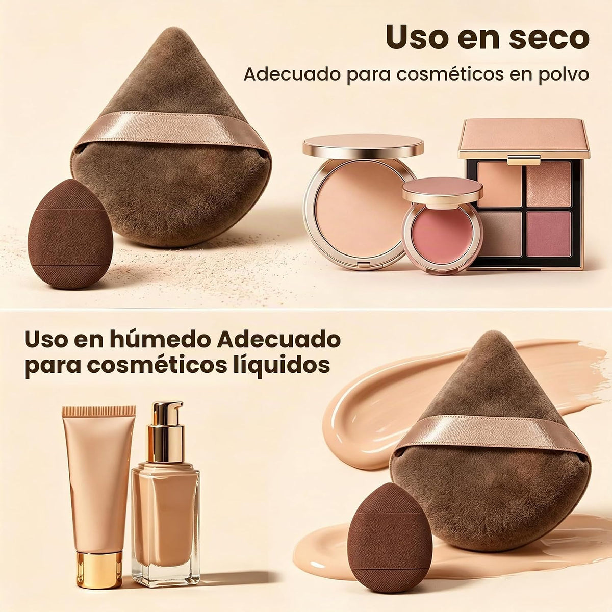 Juego de brochas de maquillaje, 57 brochas de maquillaje multifunci...