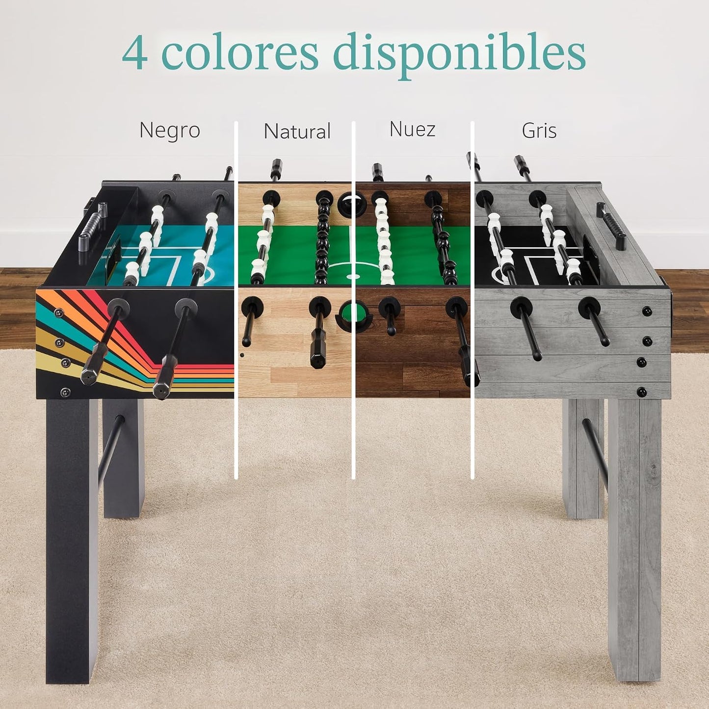 Best Choice Products Mesa de Futbolín Reglamentaria de Tamaño Compl...