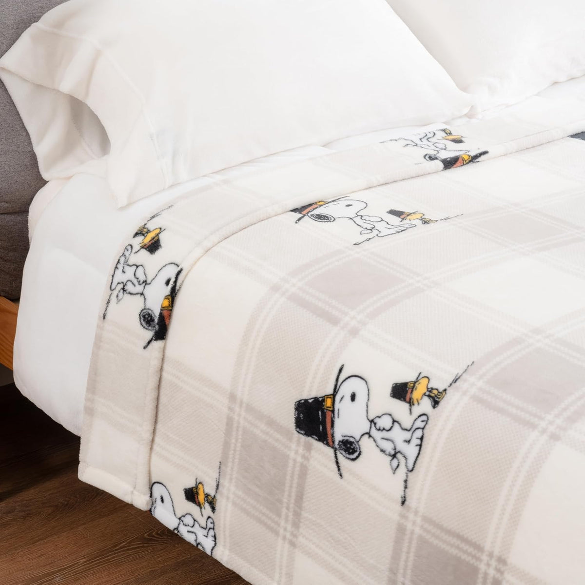 Berkshire Blanket Peanuts® VelvetLoft® - Manta de felpa de Snoopy c...
