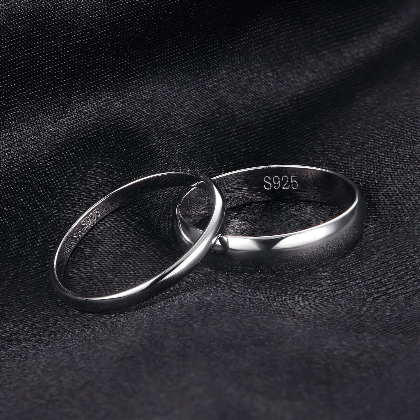Diamday Anillos de Plata de Ley S925 para Hombre y Mujer, Anillo de...