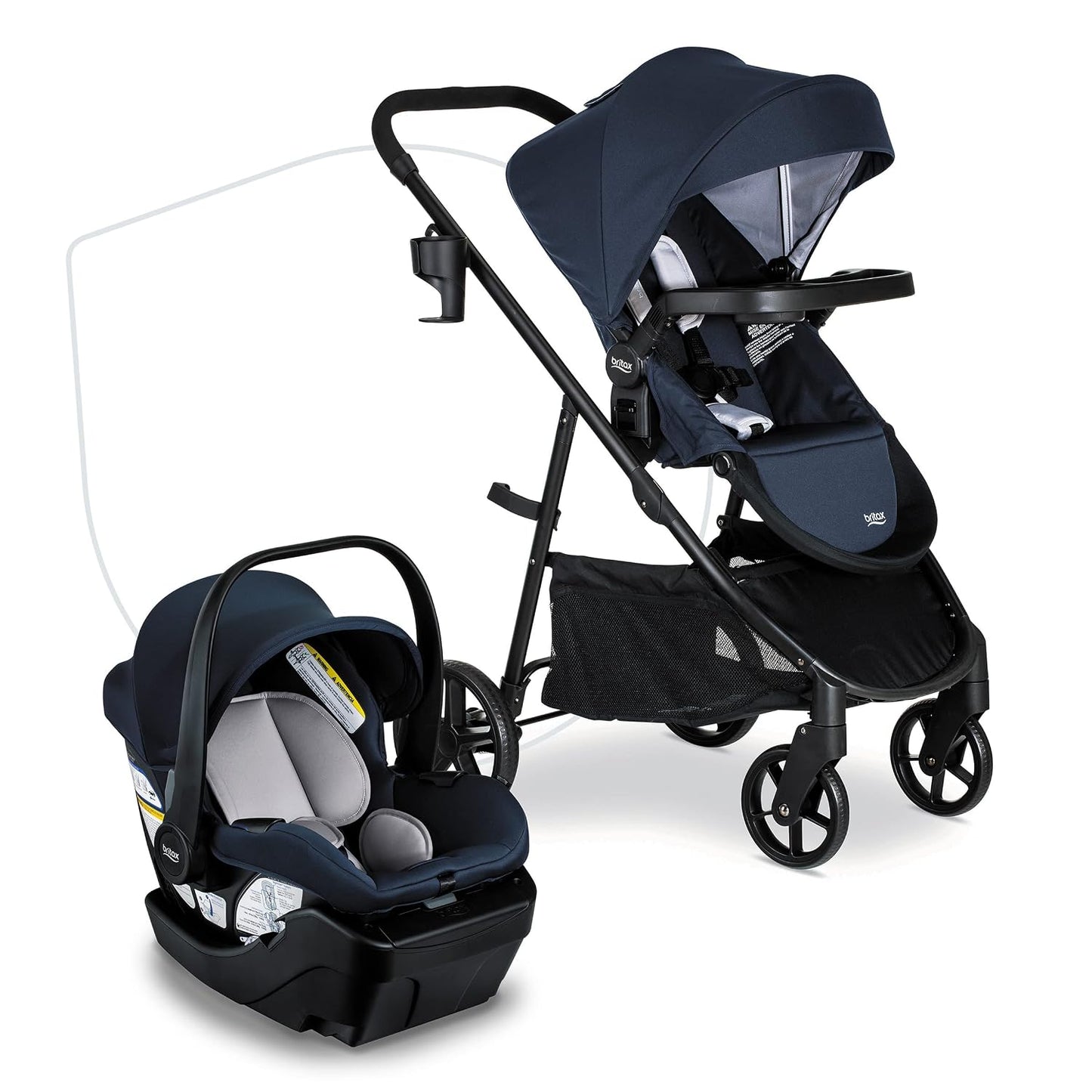 Sistema de viaje para bebé Britax Willow Brook, conjunto de asiento...