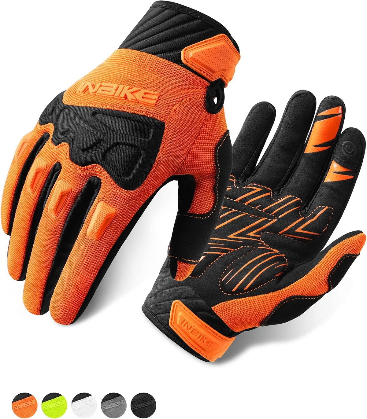 INBIKE - Guantes de bicicleta de montaña para hombres con protecció...