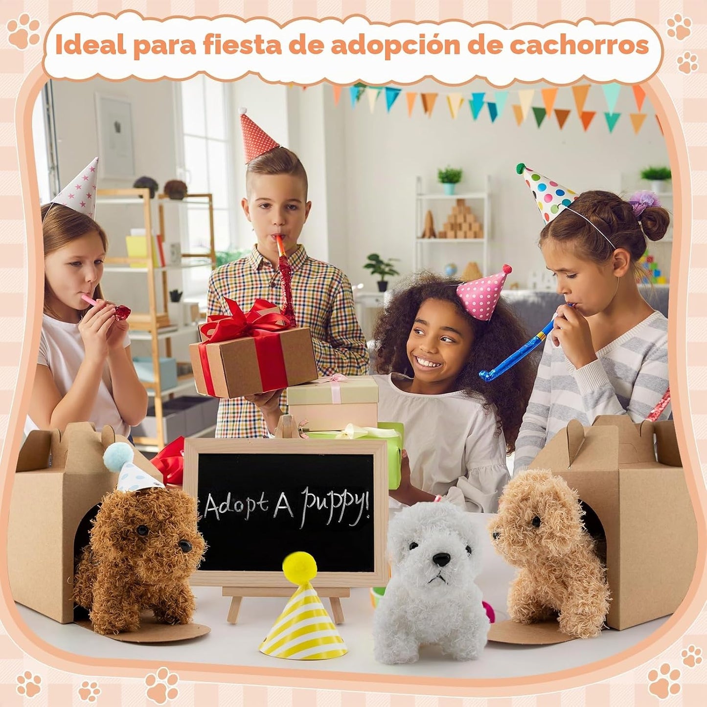 Rigibright 90 piezas de sorpresas de fiesta de adoptar un cachorro,...