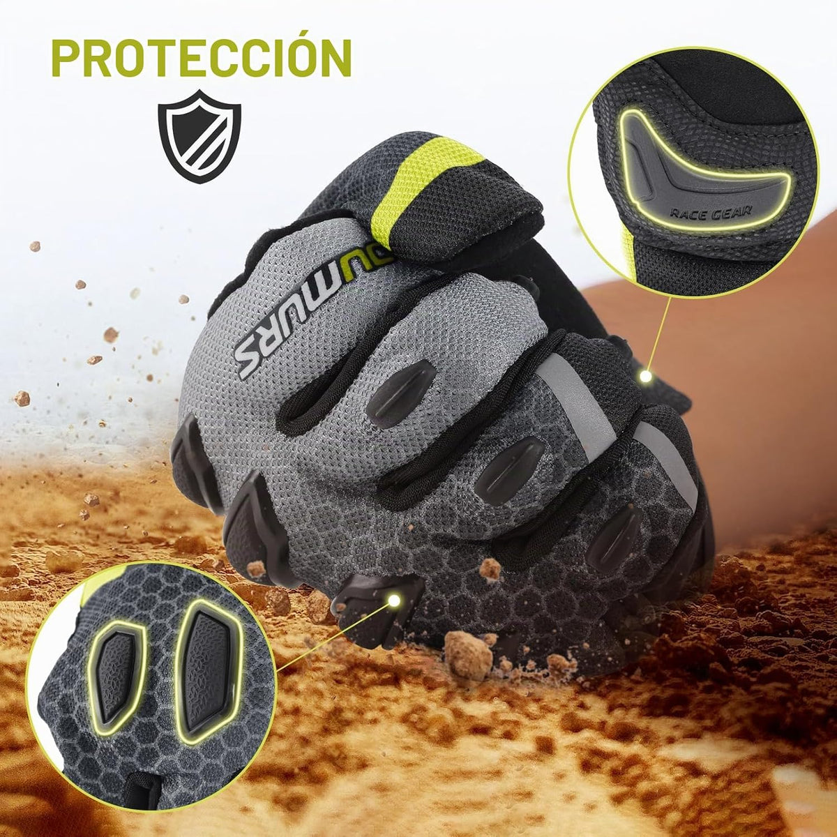 Oumurs Guantes de motocicleta para hombres y mujeres, guantes de ci...