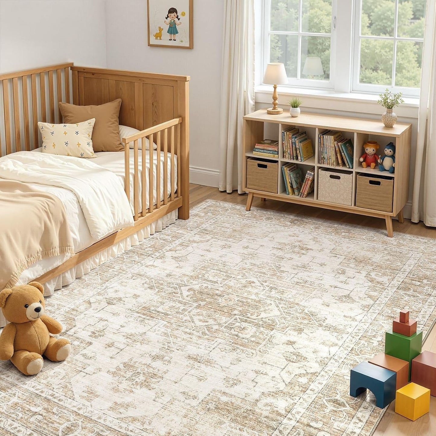 ELLIUNE Alfombras lavables de 6 x 9 pies, suaves, grandes, de 6 x 9...