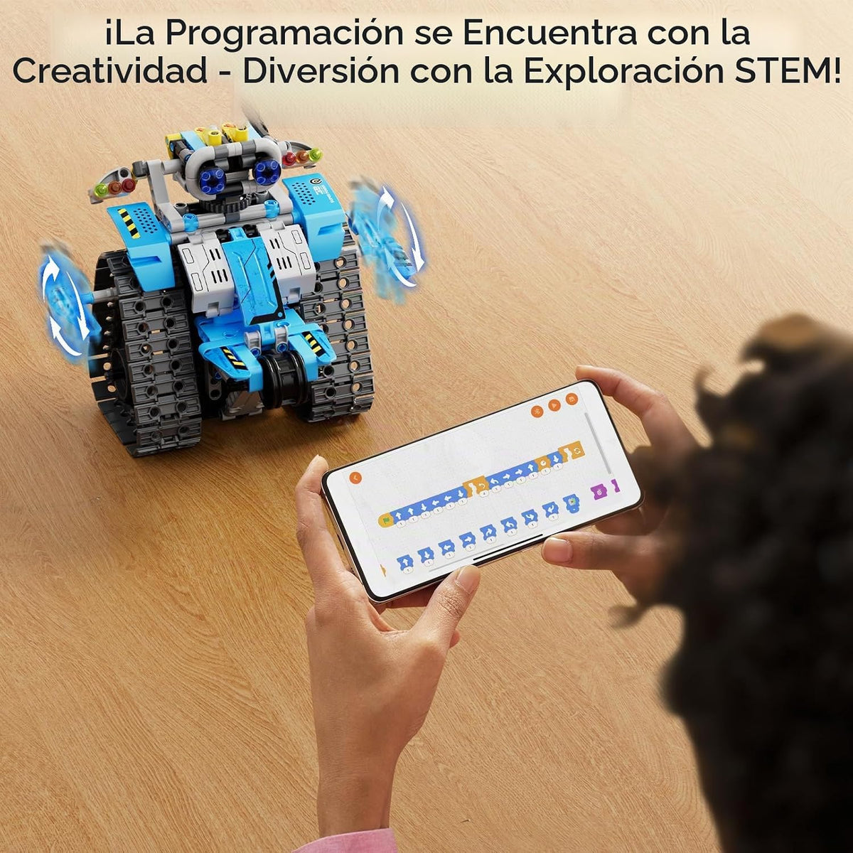 Mibido Kit de construcción de robot con control remoto, regalos STE...