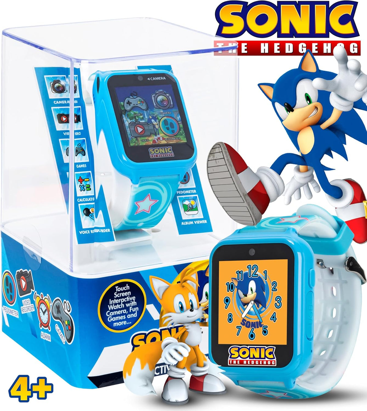 Accutime Niños SEGA Sonic El Erizo Azul Reloj Inteligente Educativo...