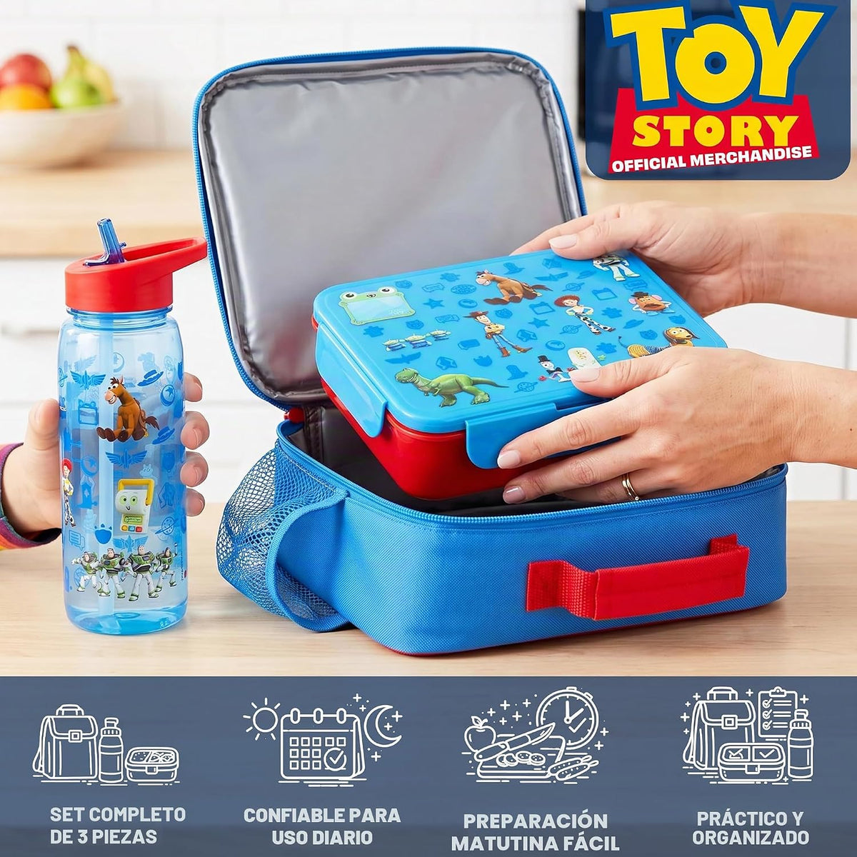 Get Trend Disney Pixar Toy Story Juego de bolsa de almuerzo, caja b...