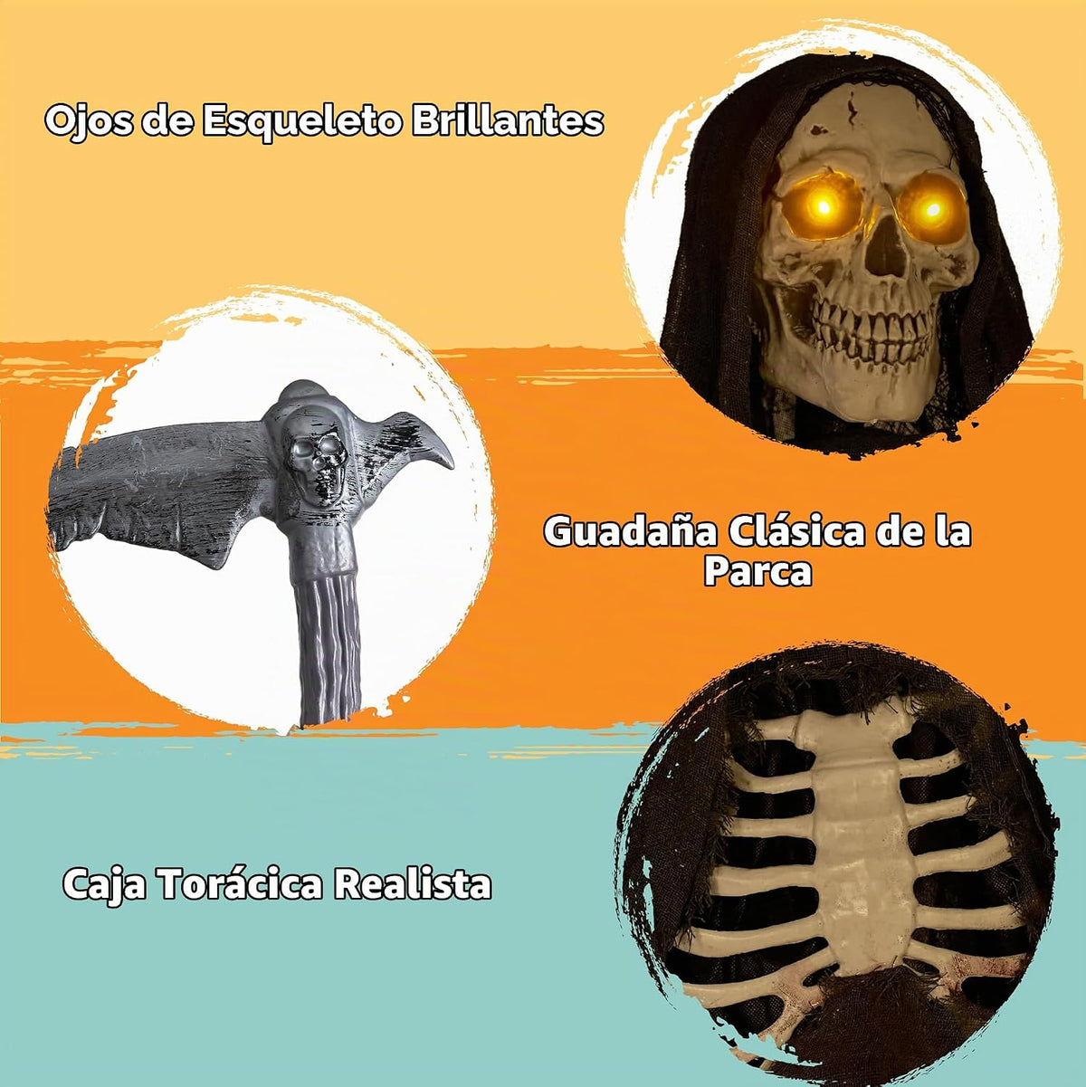 JOYIN Decoraciones animadas de Halloween de 6 pies para exteriores...