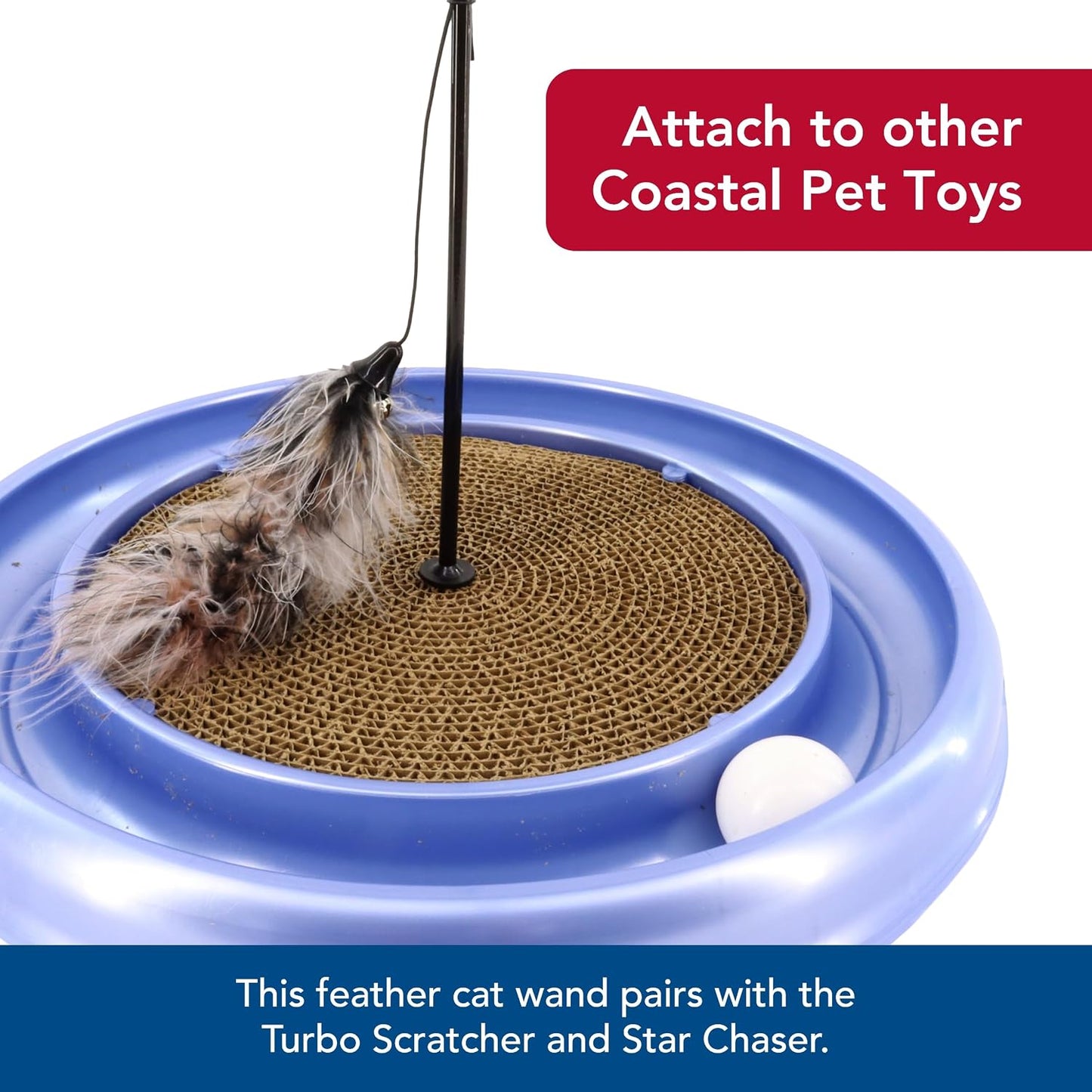 Coastal Pet - Paquete Turbo Pet Cat - Juguete para gatos Teaser y j...