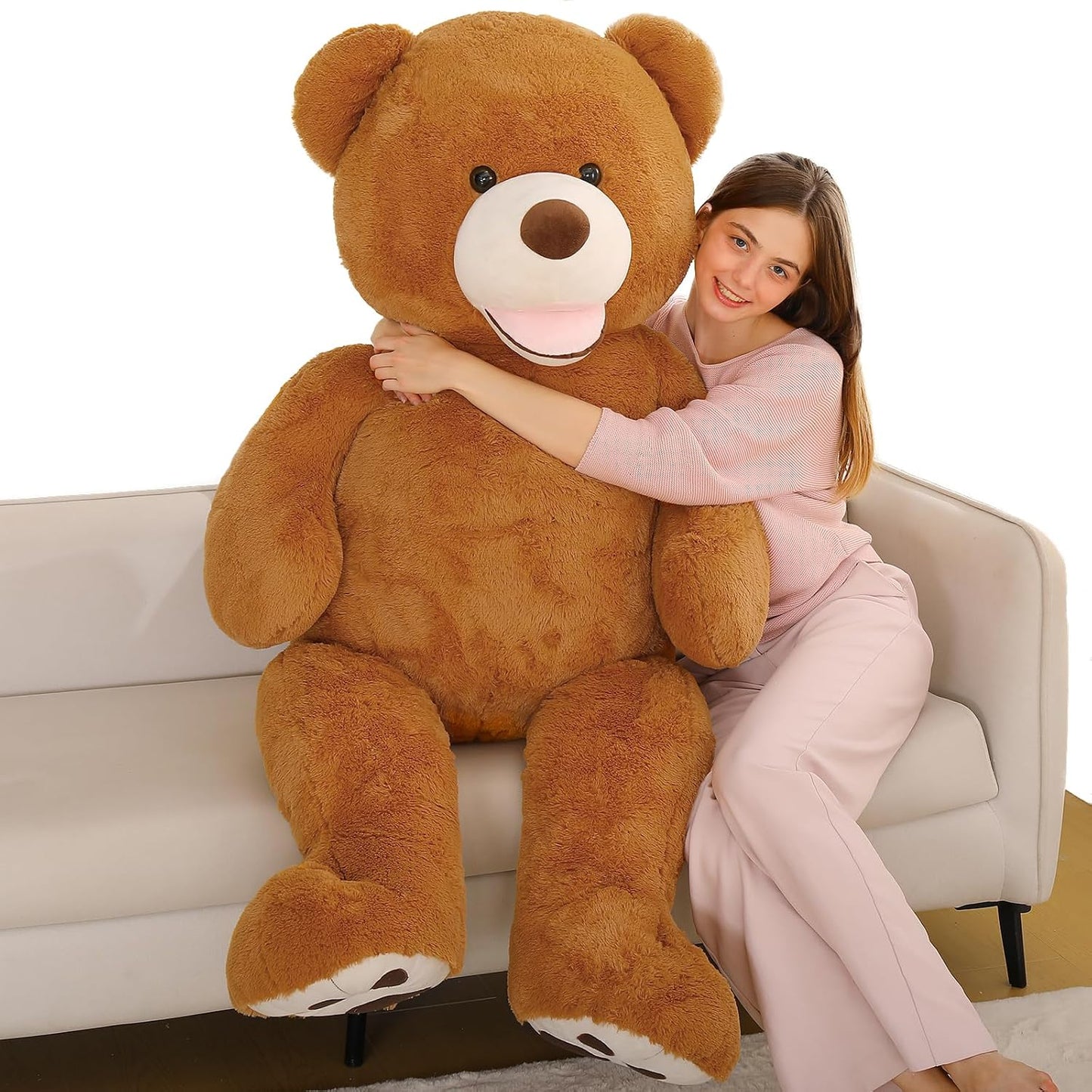MaoGoLan Oso de peluche grande de 5 pies de alto con cara sonriente...