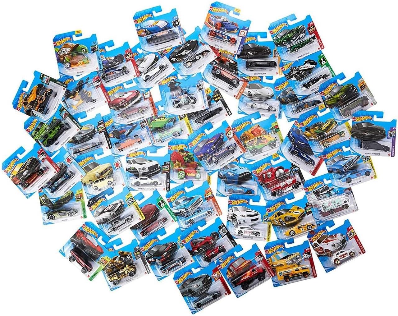 Mattel Hot Wheels caja con 72 autos de juguete fundidos a presión b...