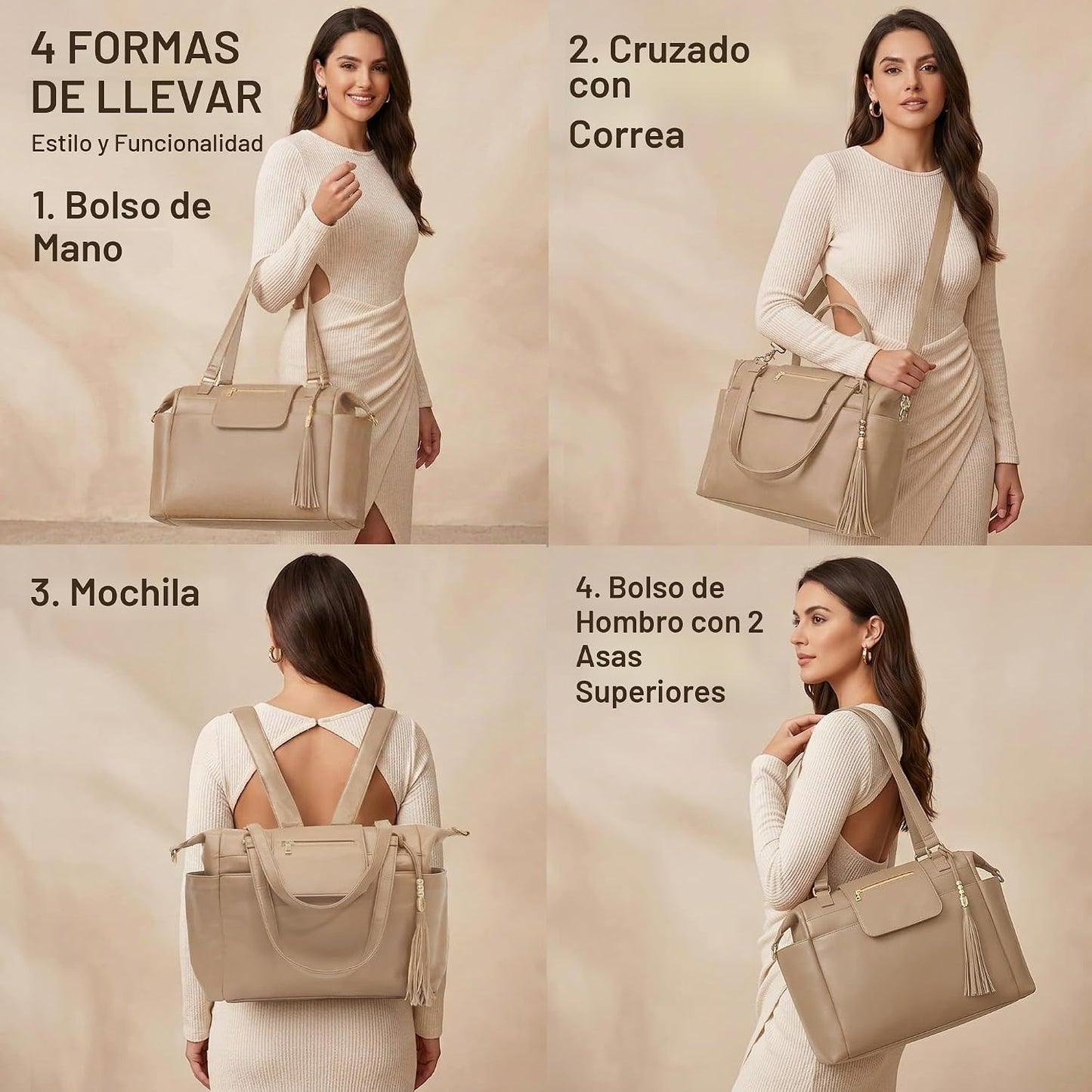 Omanmoli Bolsa de pañales Tote Bolso de pañales de cuero Mochila Bo...