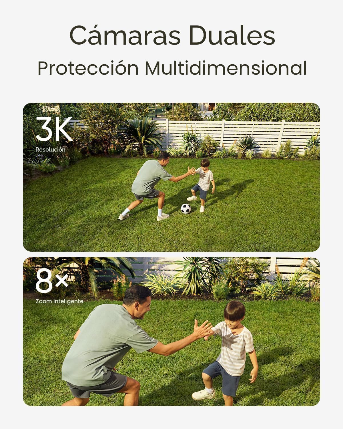 eufy Cámara con reflector E340 con cable de CA, cámara de seguridad...