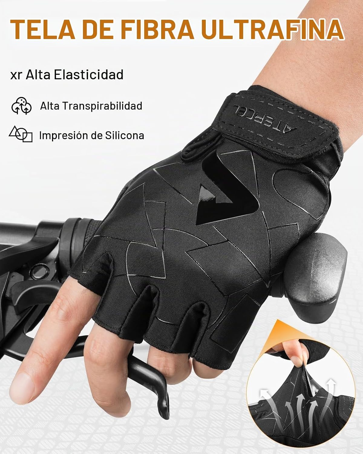 ATERCEL Guantes de ciclismo para hombre, para ciclismo, entrenamien...