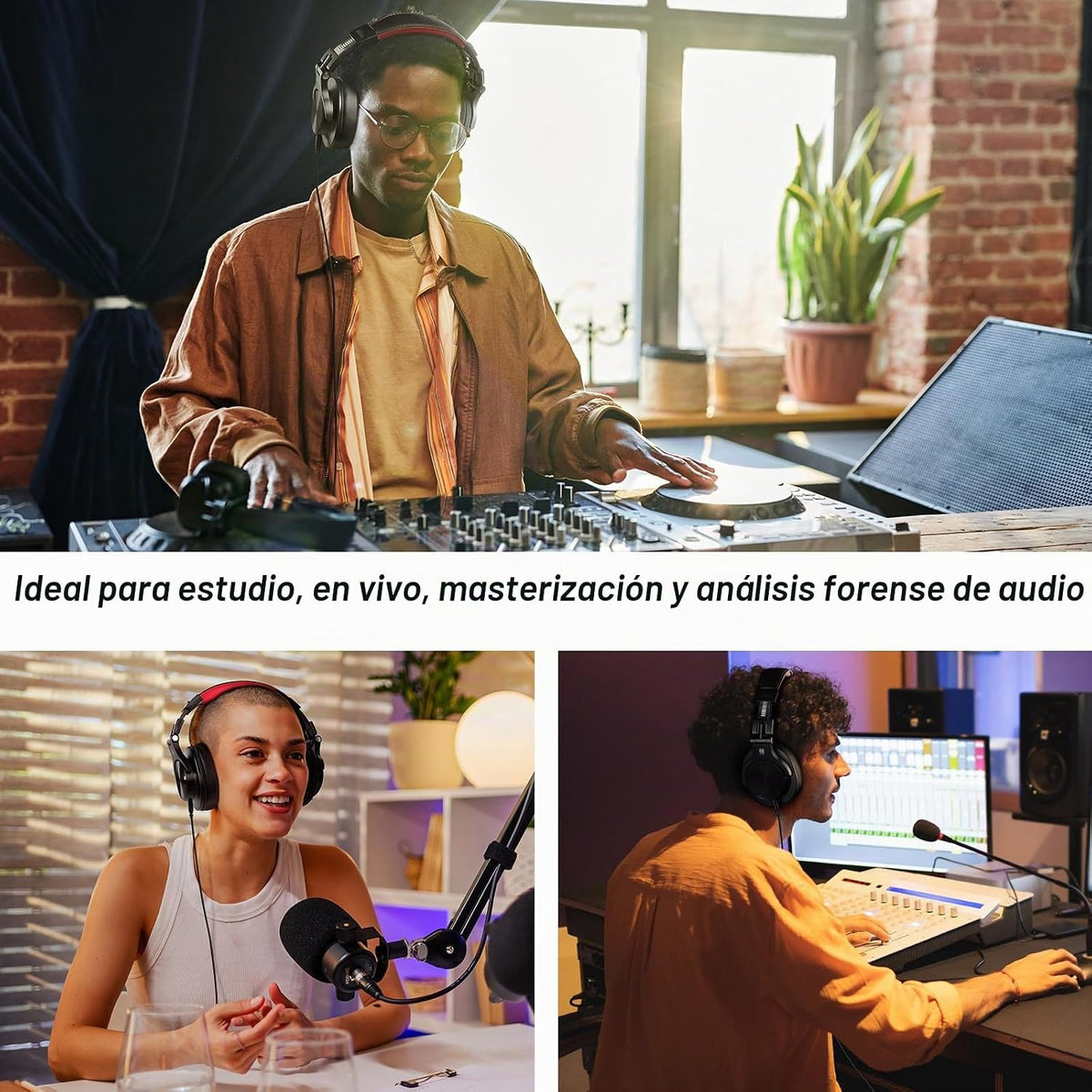 OneOdio A70 Auriculares Bluetooth de alta resolución con orejeras,...
