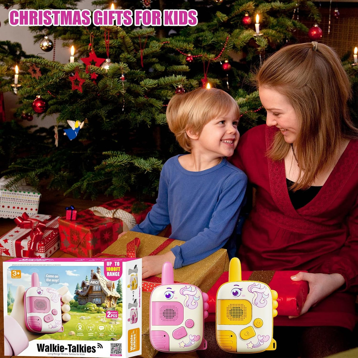 Walkie Talkies - Juguetes para niñas: juguetes de unicornio, paquet...