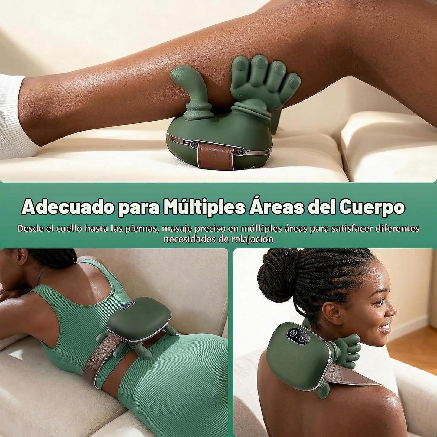 AEXME Shiatsu Masajeador de cuello y espalda con calor, masajeador...