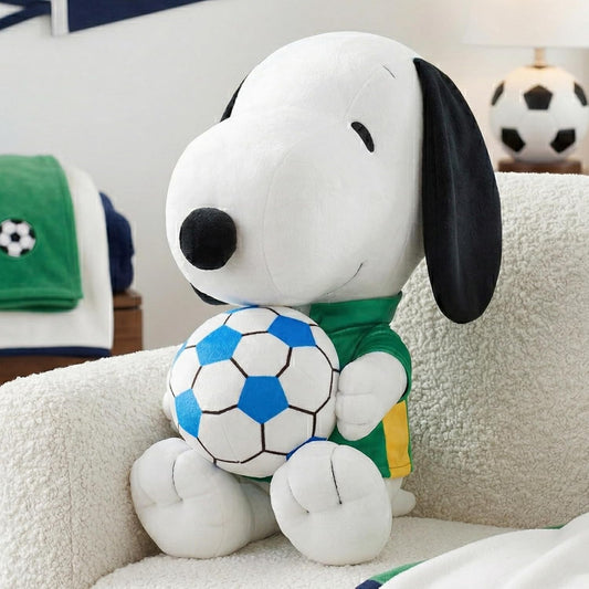 Franco Collectibles - Almohada de peluche de Snoopy Soccer de Peanu...