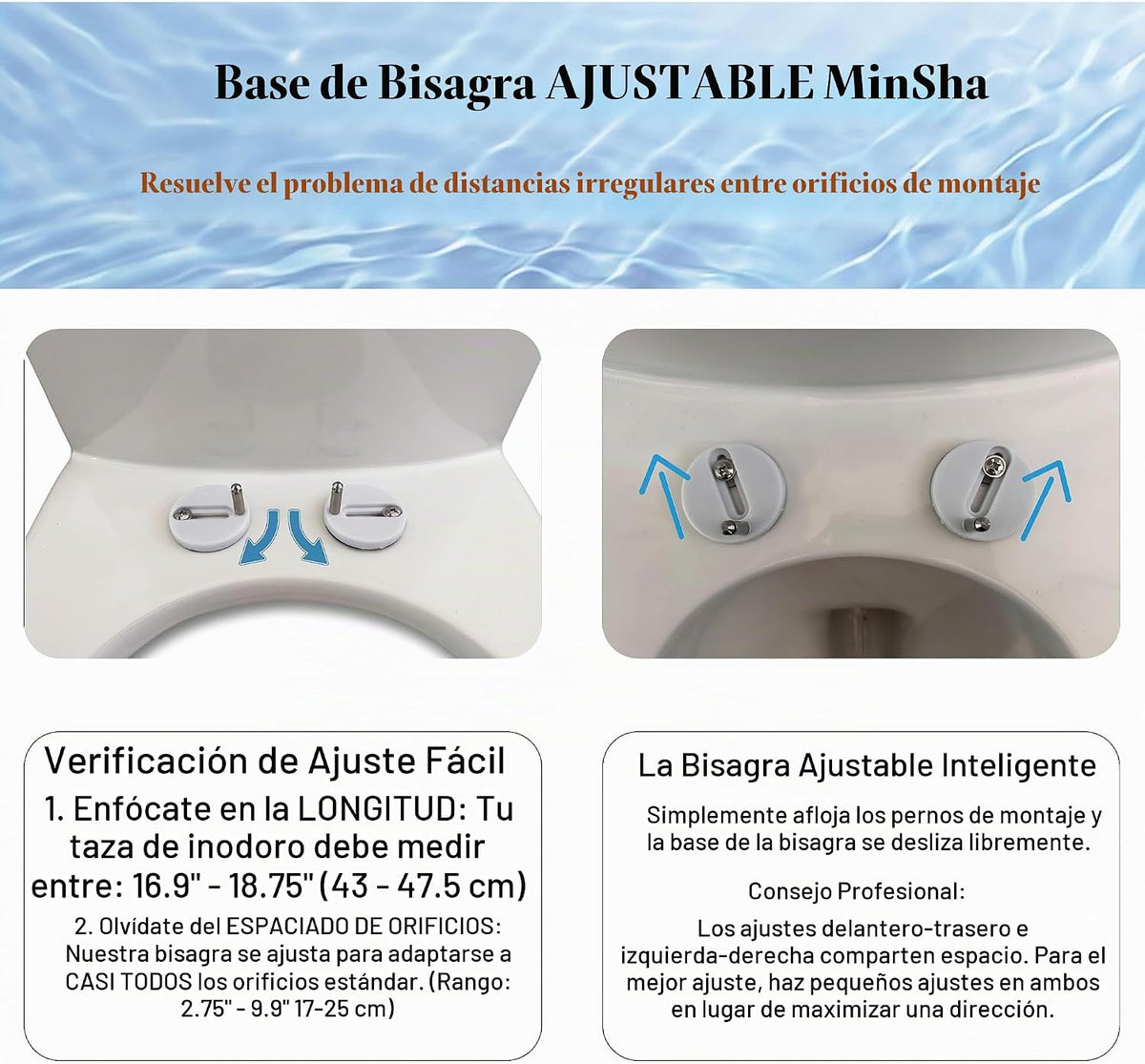 Asiento de inodoro alargado D\/U 18-InSoft-Close, de liberación ráp...