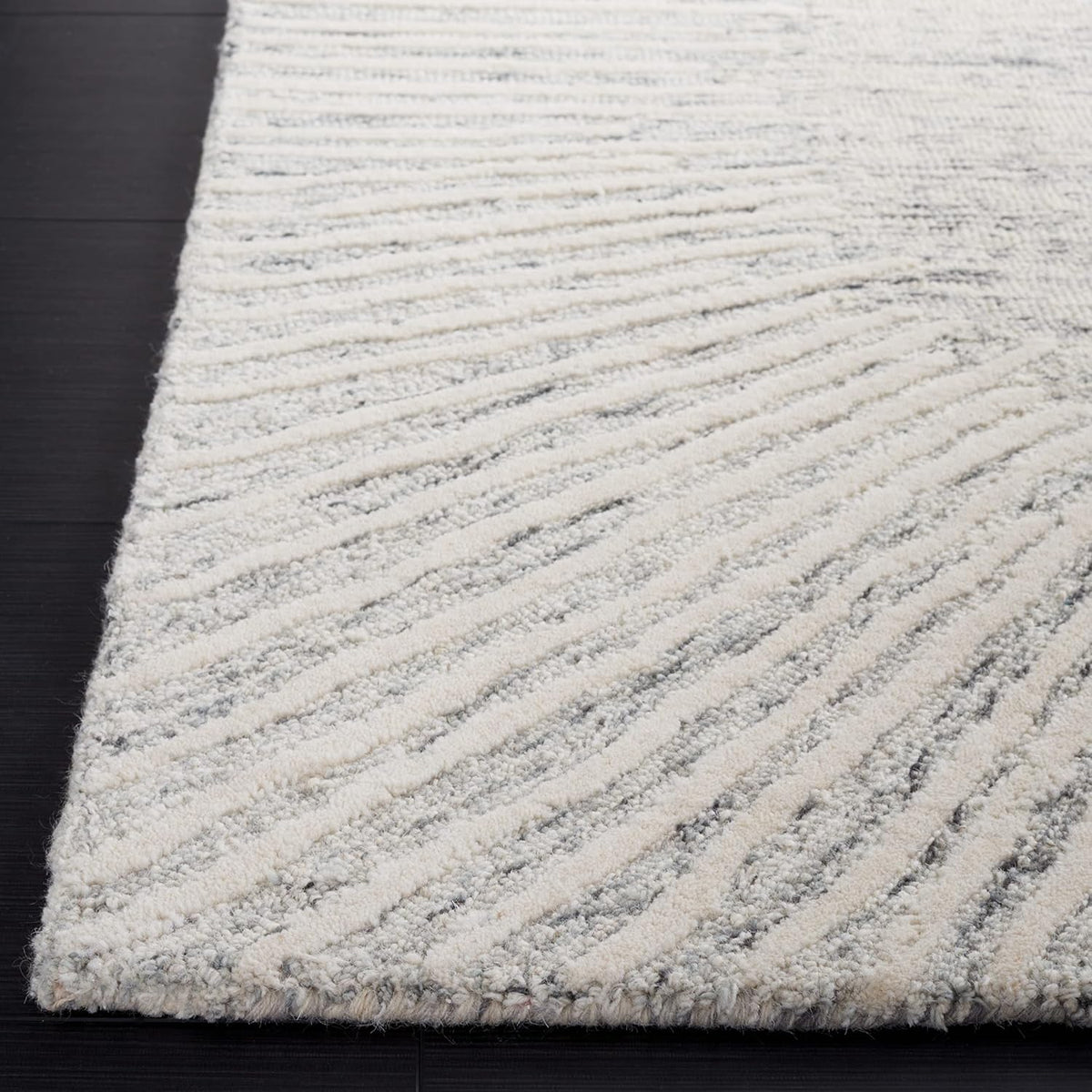SAFAVIEH ABT478F - Alfombra hecha a mano de lana de 9 x 12 pulgadas...