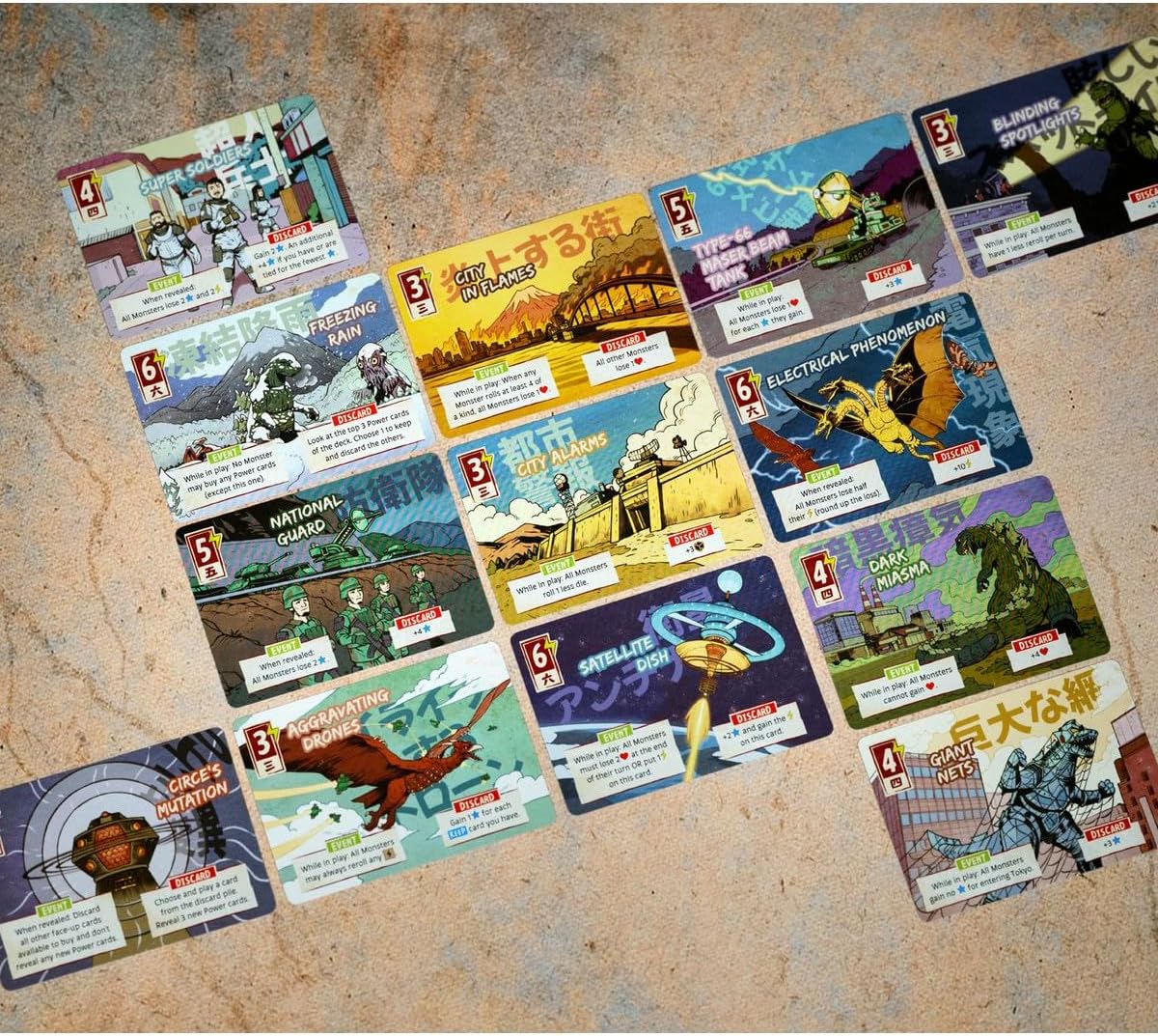 IELLO: King of Tokyo Godzilla, juego de mesa de estrategia, 2 a 6 j...