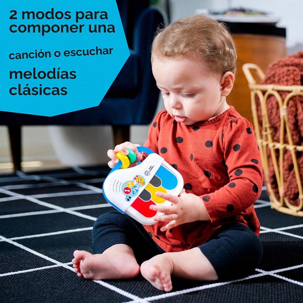 Baby Einstein Juguete musical de piano pequeño, a partir de 3 meses...