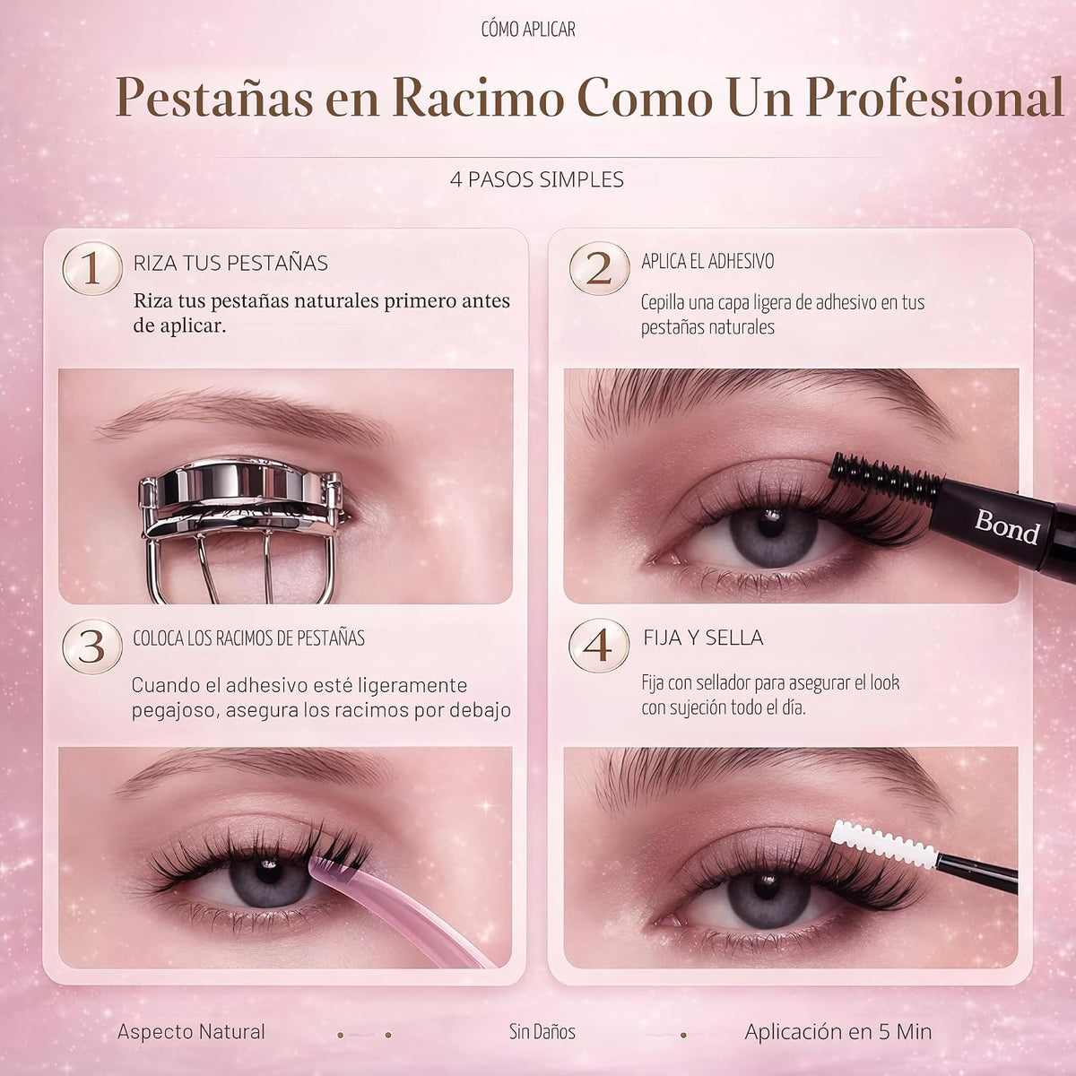 Kit de racimos de pestañas, kit de extensión de pestañas individual...
