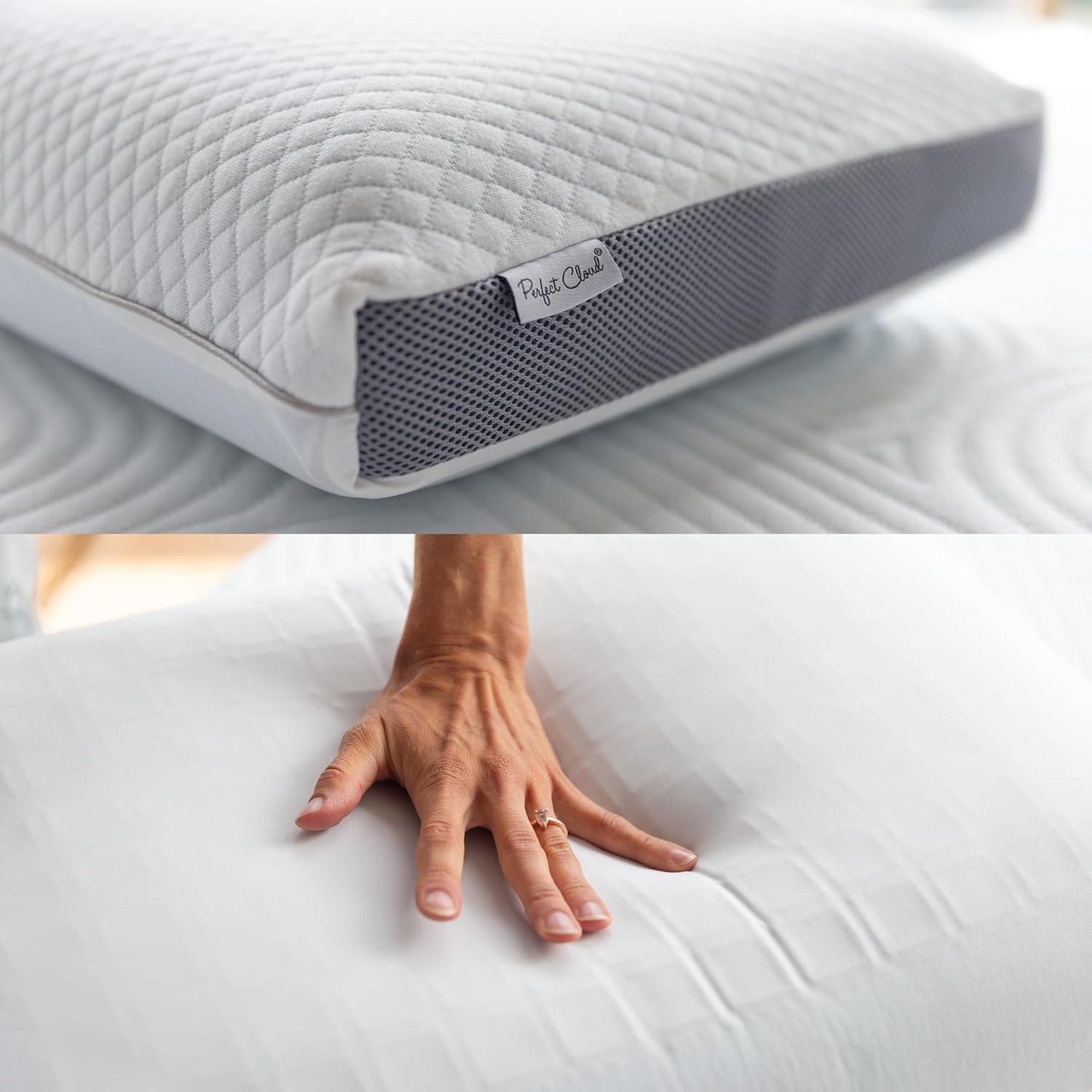 Perfect Cloud almohada viscoelástica doble con gel refrescante. Alm...