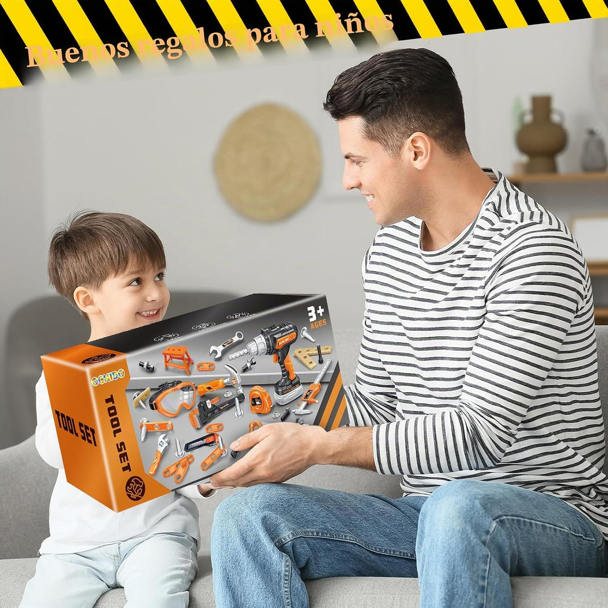 OCHIDO Juego de herramientas para niños con caja de herramientas Ta...
