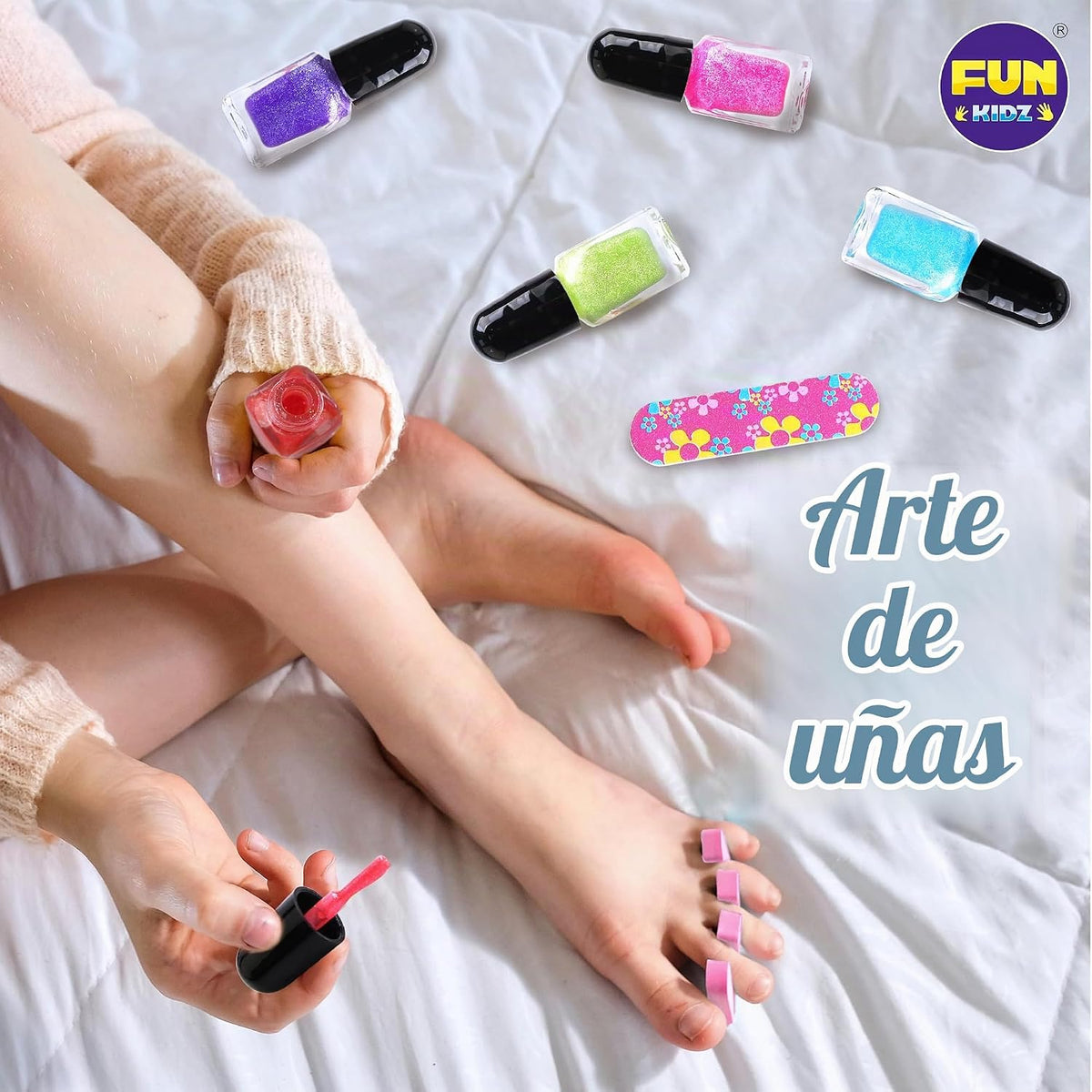 Kit de maquillaje para niños, FunKidz 60 piezas de juguetes cosméti...