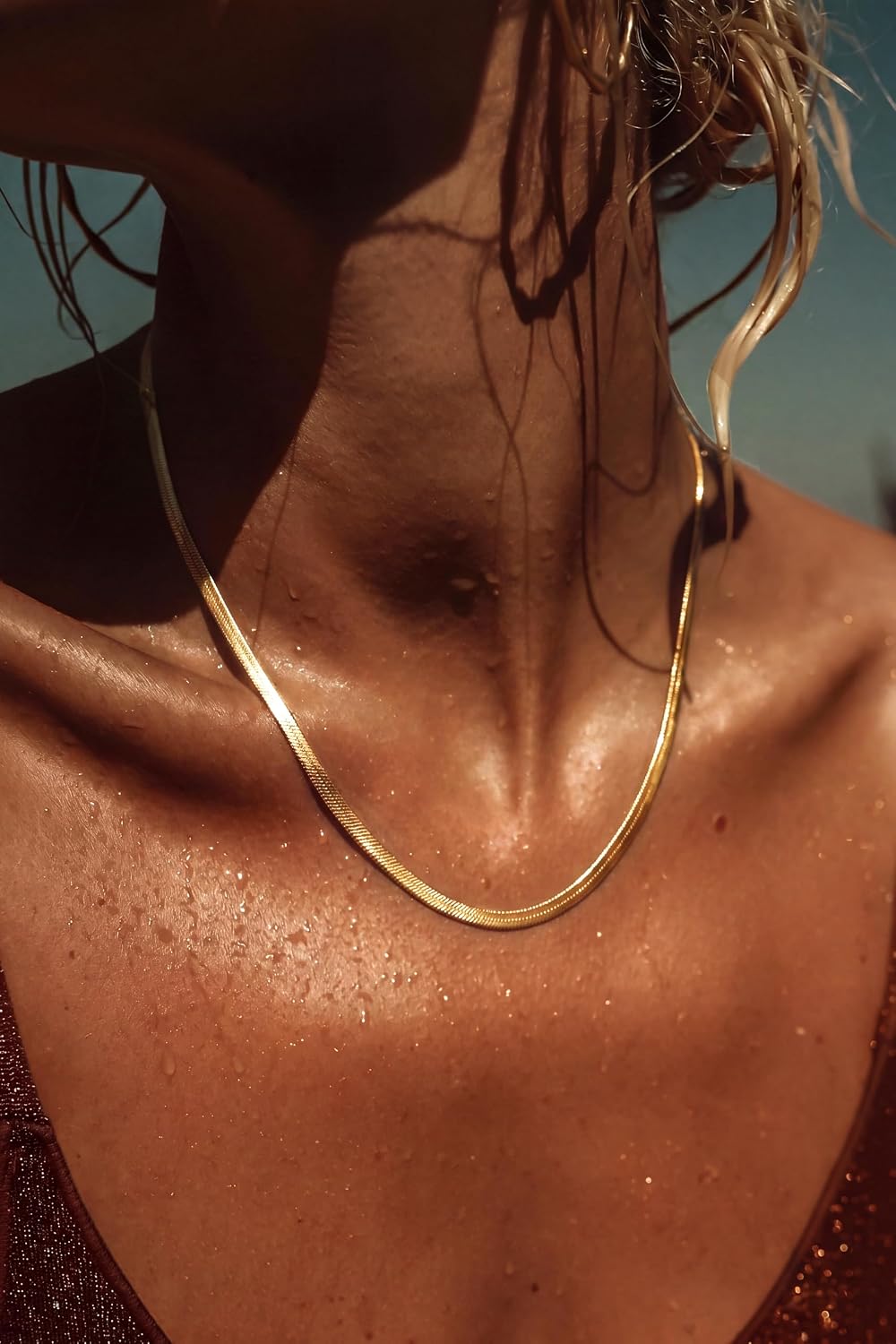 DEARMAY - Collares de oro bañado de 14 quilates para mujer, delicad...