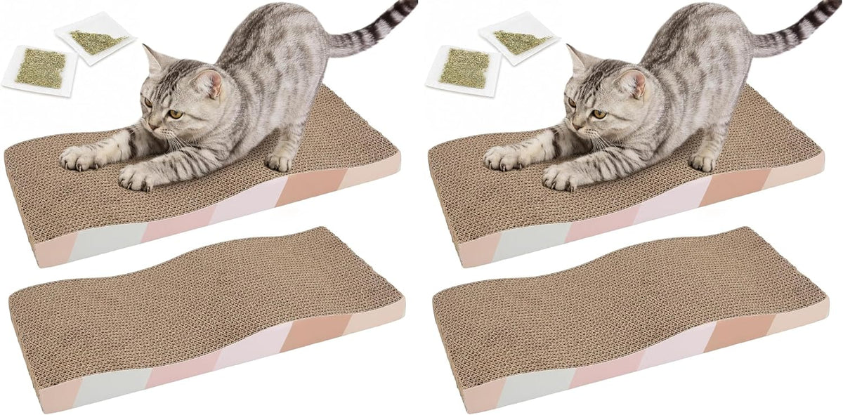 SIDAZON Rascador para gatos, rascador para gatos, cartón para gatos...