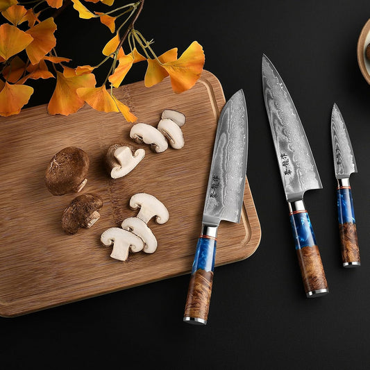 Atumuryou JPCK Juego de cuchillos de chef japonés