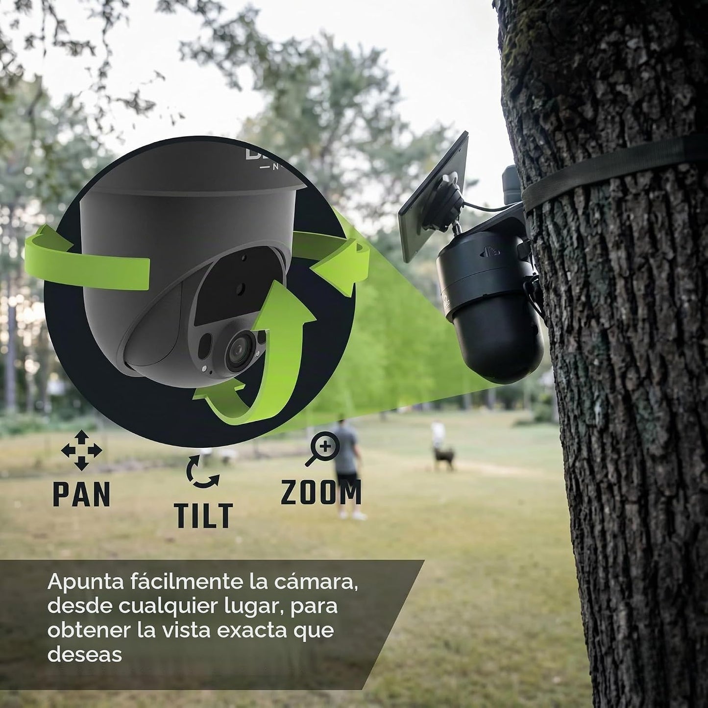 Cámara de seguridad celular TACTACAM Defend 360, energía solar, sin...