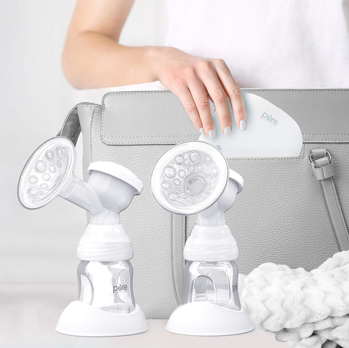 Pure Enrichment PureBaby - Extractor de leche eléctrico doble, succ...