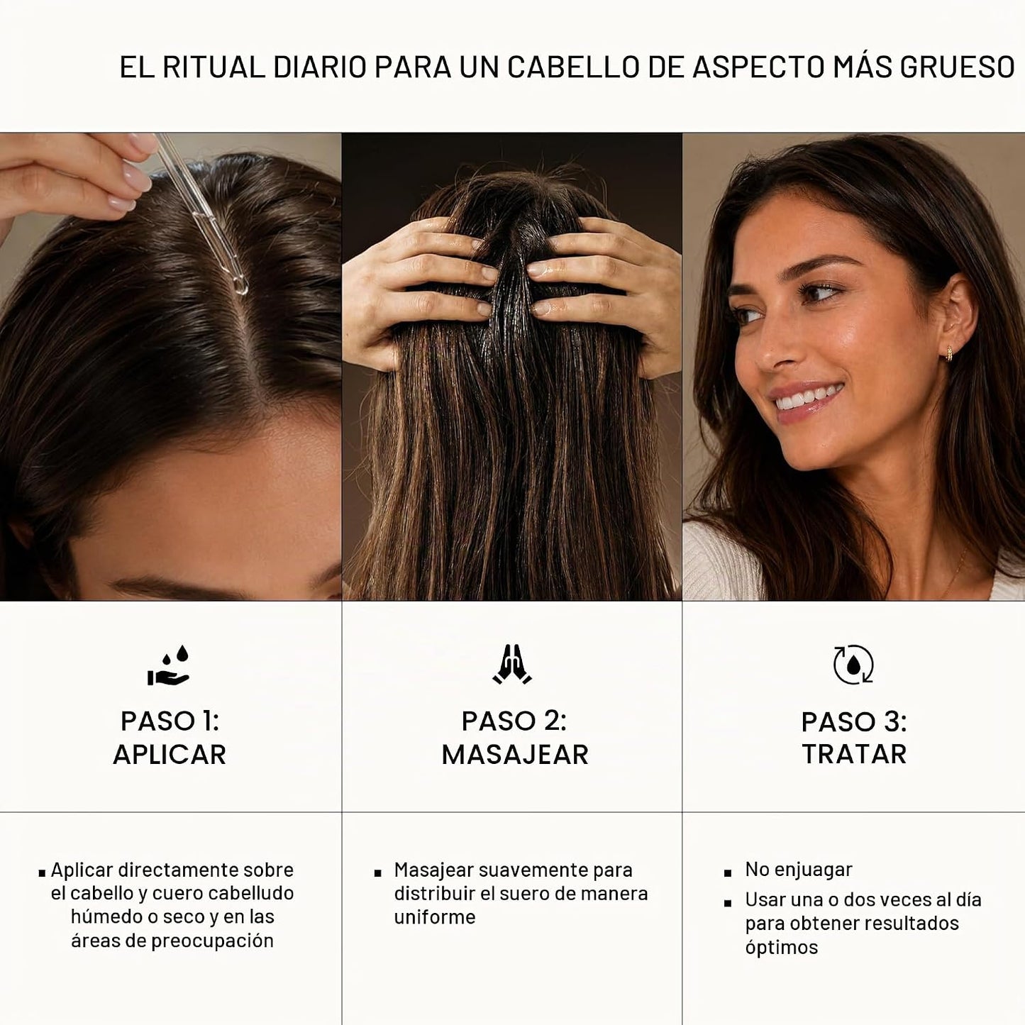 ACTIIV Suero para el cabello densificador, a base de agua, aumenta...