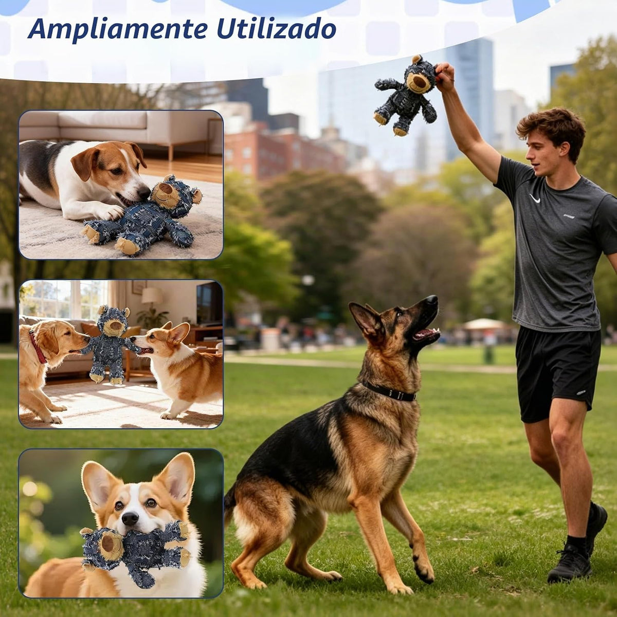MAXBECK Compañero Canino para Masticadores Intensos - Juguete de Os...