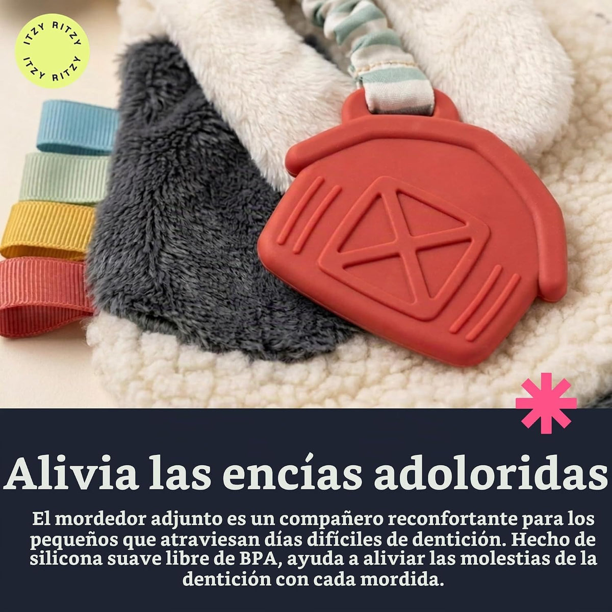 Itzy Ritzy - Itzy Lovey incluye mordedor - Baby Lovey con mordedor,...