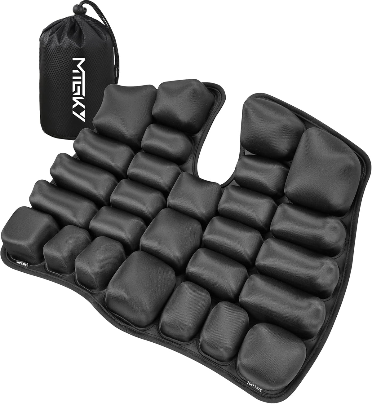 Cojín de asiento de viaje con bomba incorporada, cojín de asiento d...