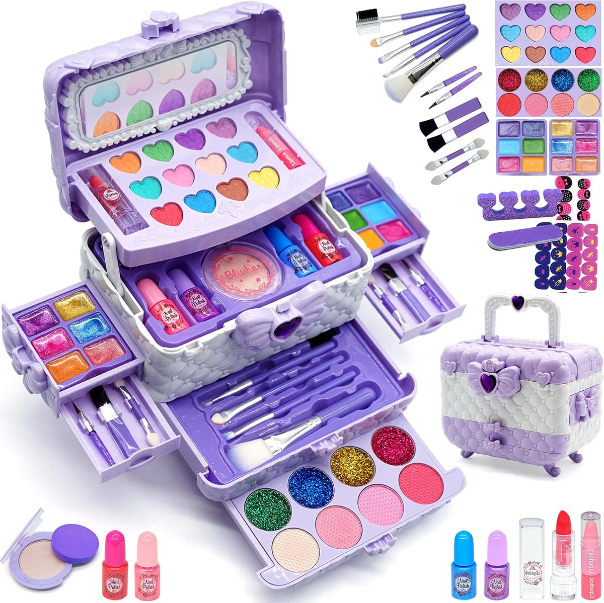 Juegos de maquillaje para niñas \u2013 Kit de maquillaje para niñas...