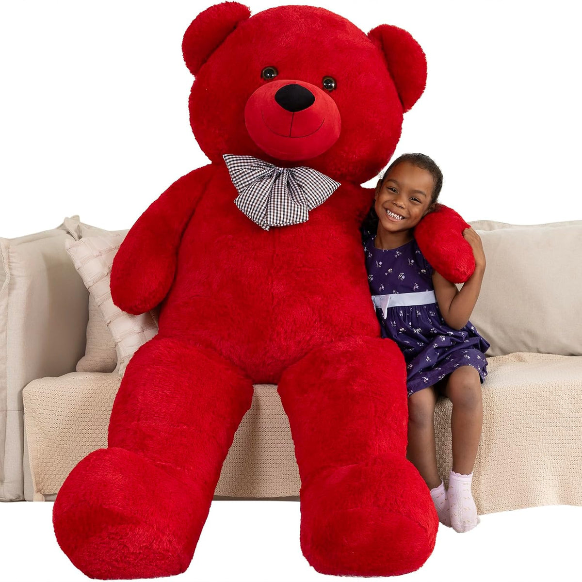 MaoGoLan Oso de peluche grande de 6 pies, animal de peluche grande...