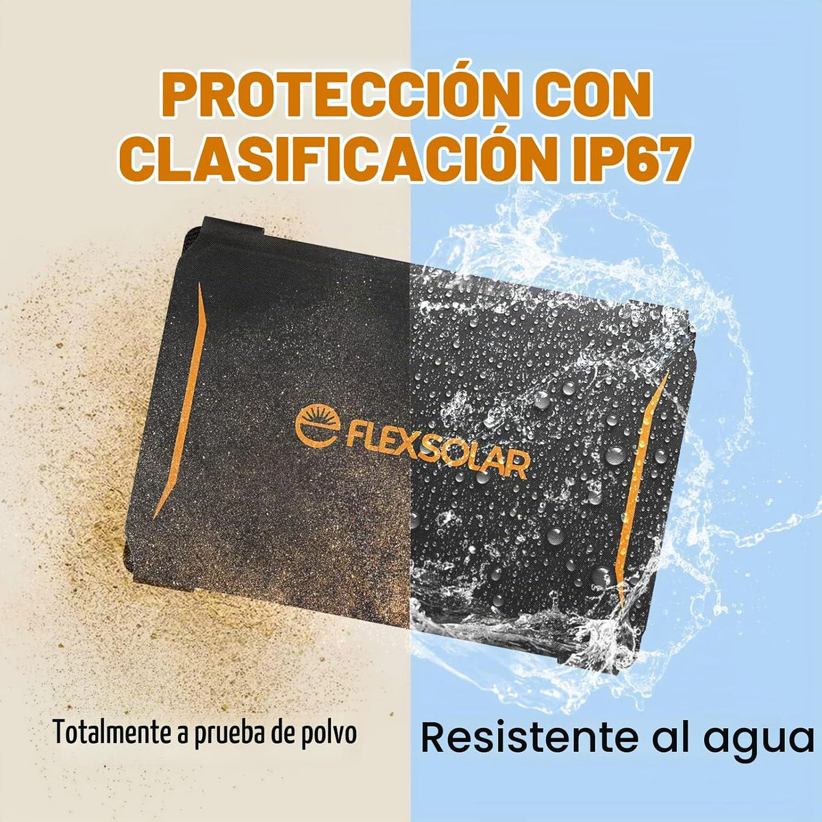 FlexSolar 10W Cargadores solares portátiles 5V USB pequeños, panele...