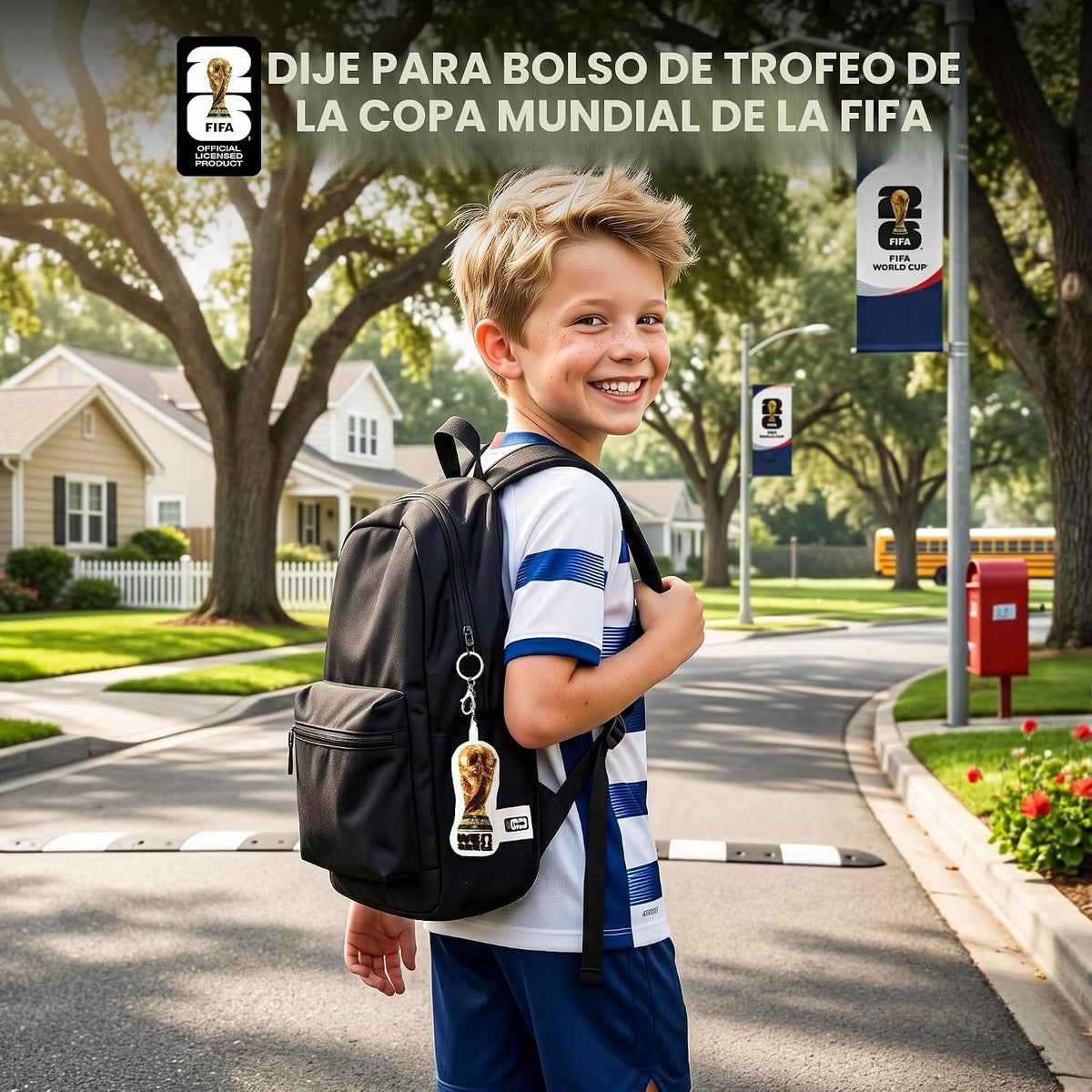 MESUCA Dije de mochila de trofeo de la Copa Mundial de la FIFA 2026...