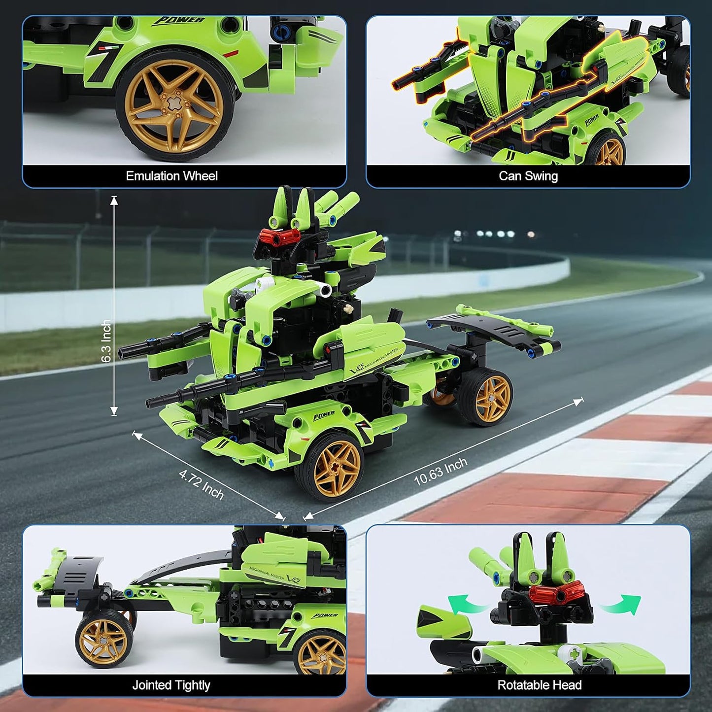 IQKidz Kit de bloques de construcción STEM para niños - Auto de car...