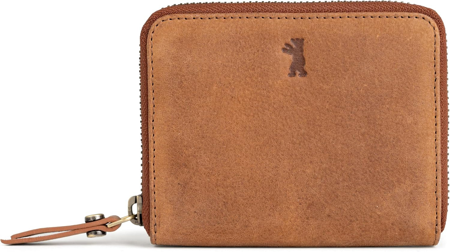 Berliner Bags Cartera de piel Fiona para mujer, cartera compacta co...