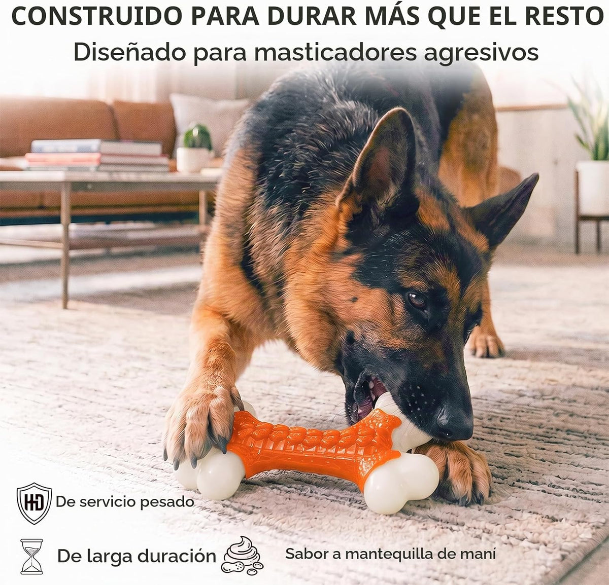 Kseroo - Juguetes para perros de raza grande que son masticadores a...